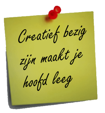 Creatief bezig zijn maakt je hoofd leeg