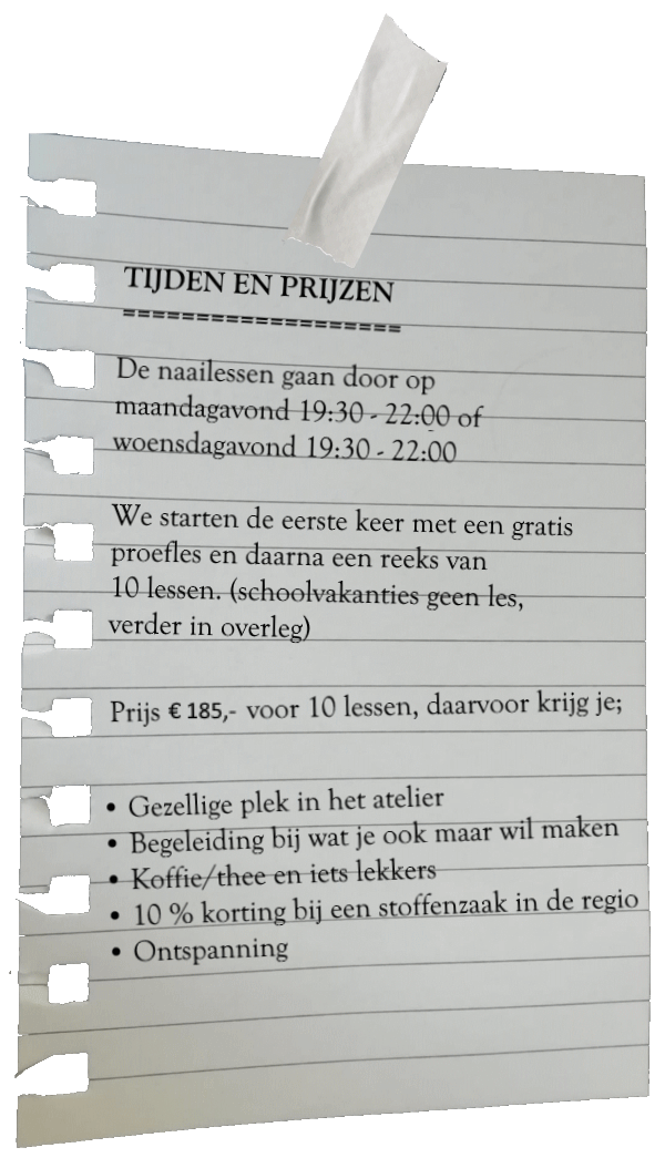 tijden en prijzen